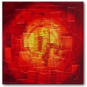 Quadro dipinto a mano: Red light 146 Quadro dipinto a mano: Red light 146